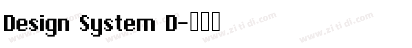 Design System D字体转换